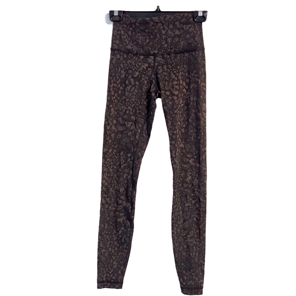 Lululemon Brown Black Camo Leggings